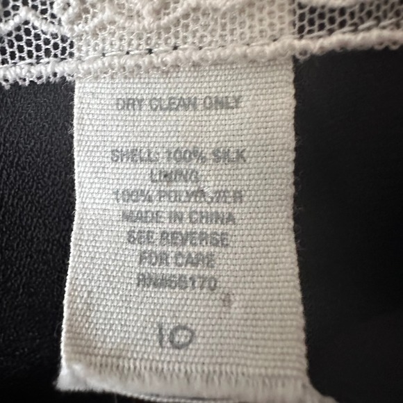 Deletta Silk Dress Size 10 Black Slip Strappy Lined Cocktail Bow Romantic Dainty - Picture 6 of 9